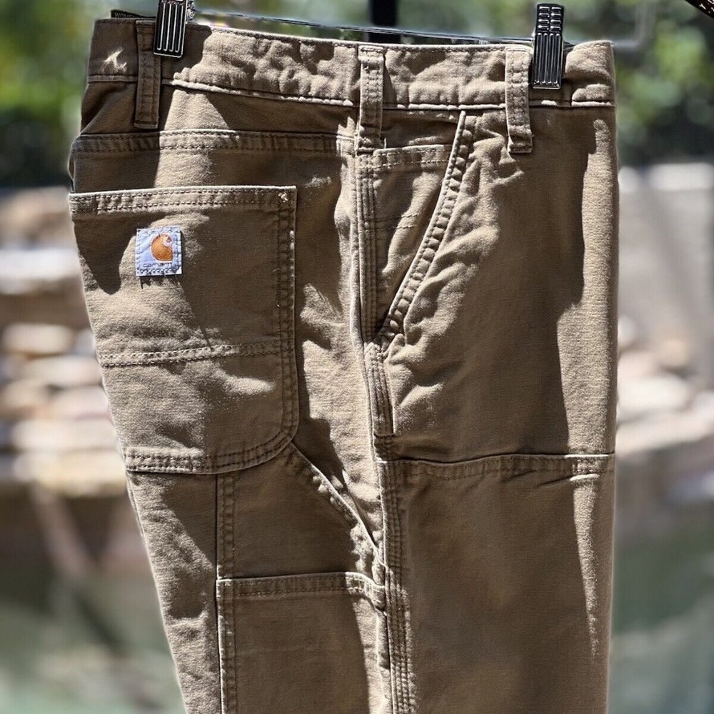 CARHARTT WOMEN’S CRAWFORD DOUBLE FRONT RUUGED FLEX SLIM FIT PANTS (SIZE 16)